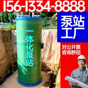 一体化泵站 农村污水治理 高尔夫球场排水 桥涵积水地段 保聚玻璃钢